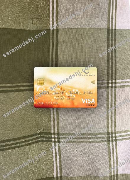 South Africa Imperial Bank visa electron card photolook front